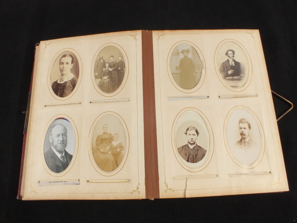 A Victorian photograph album with a quantity of photographs - Image 2 of 3