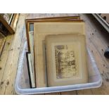 A box of framed and loose photographs (some local)