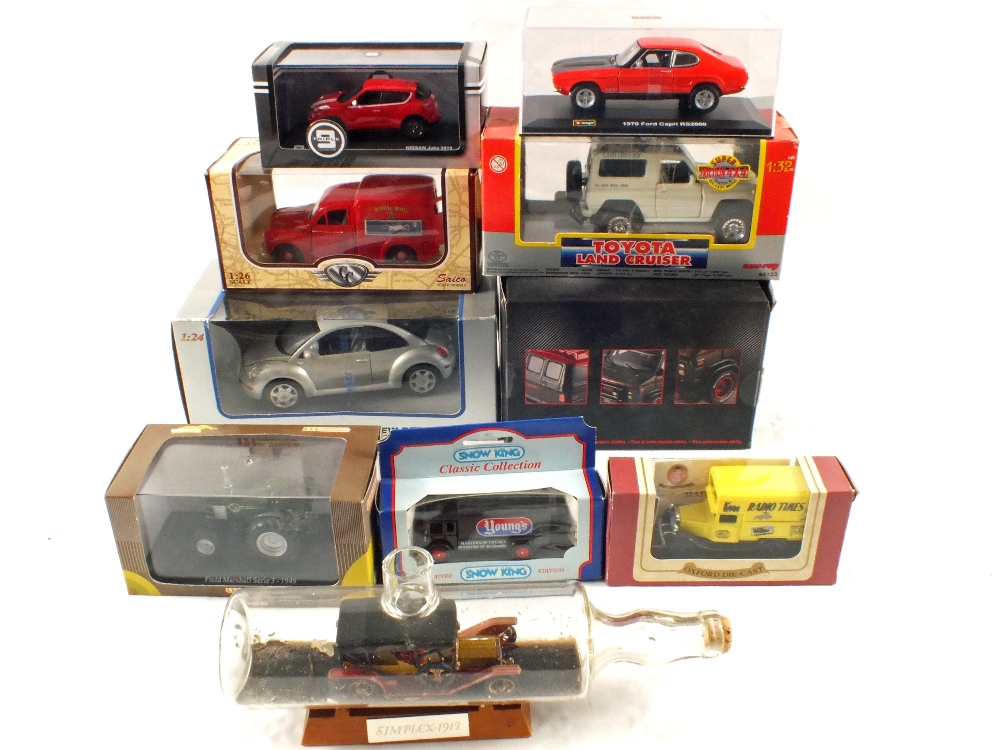 Various boxed models including Hot Wheels A-Team