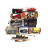 Various boxed models including Hot Wheels A-Team