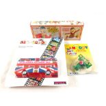 Boxed Corgi Bash St Kids Morris J Van and AEC bus, Spice Girls tour bus and Noddy,