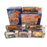 Two boxed Days Gone Showmans collection and six vehicles