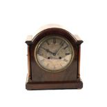 A Mahogany striking mantel clock