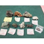 A quantity of mainly Cornish minerals, Pendine mine,