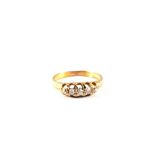 An 18ct Gold five stone Diamond ring,