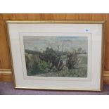 William Dring watercolour, Windy Rise Compton Winchester,