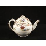 A Royal Worcester floral and insect teapot