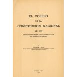 EL CORREO EN LA CONSTITUCION NACIONAL DE 1853, ANTECEDENTES SOBRE LA NACIONALIZACION DEL CORREO