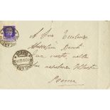 1932. 50 cts purple. BUSTO ARSIZIO to ROME (addressed to Benito Mussolini). On reverse mark