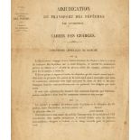 ADJUDICATION DU TRASPORT DES DEPECHES PAR ENTREPRISE. CAHIER DES CHARGES. Administration Generale