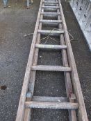 *Double Extending Wood Ladder