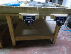 *Joiners Work Bench fitted with 2 Record Quick Release Vices