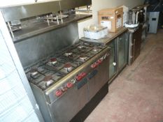 Gemini Elite Kitchen Range Comprising of 8 Burner Cooker - Double oven & Eye Level Grill