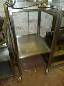 *Stainless Steel Mobile 2 Tier Unit Ref 120