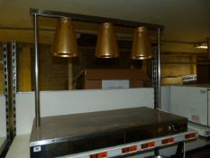 3 Lamp Stainless Steel Counter Top Servery Unit
