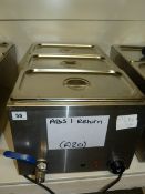 *3 Pot Wetwell Stainless Steel Bain Marie Model ABS1 Ref 232
