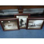 3 Framed Prints of Various Whitby Scenes