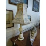 Marble Table Lamp with Shade