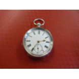 Silver Pocket Watch by D.F.C