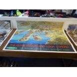 Original British Railways Poster The Clyde Coast & Loch Lomand by McCorquodale of Glasgow 50" x 39"