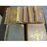 Collection of Antiques Books including The Pilgrams Progress