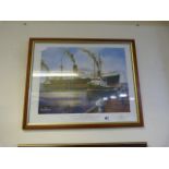 Framed Adrian Thompson Print - Home from The Med