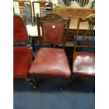 Edwardian Dining Room Chair on Turned Legs