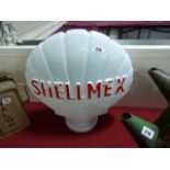 Vintage Shell Mex Illuminating Globe Light