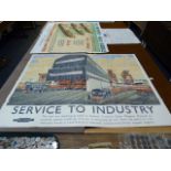 Original British Railways Service to Industry Poster Printed by Mc Corquodale Glasgow 50" x 39"