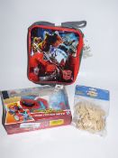 *Spiderman Turbo Catcher Racer - Wood Letters & Lunch Bag