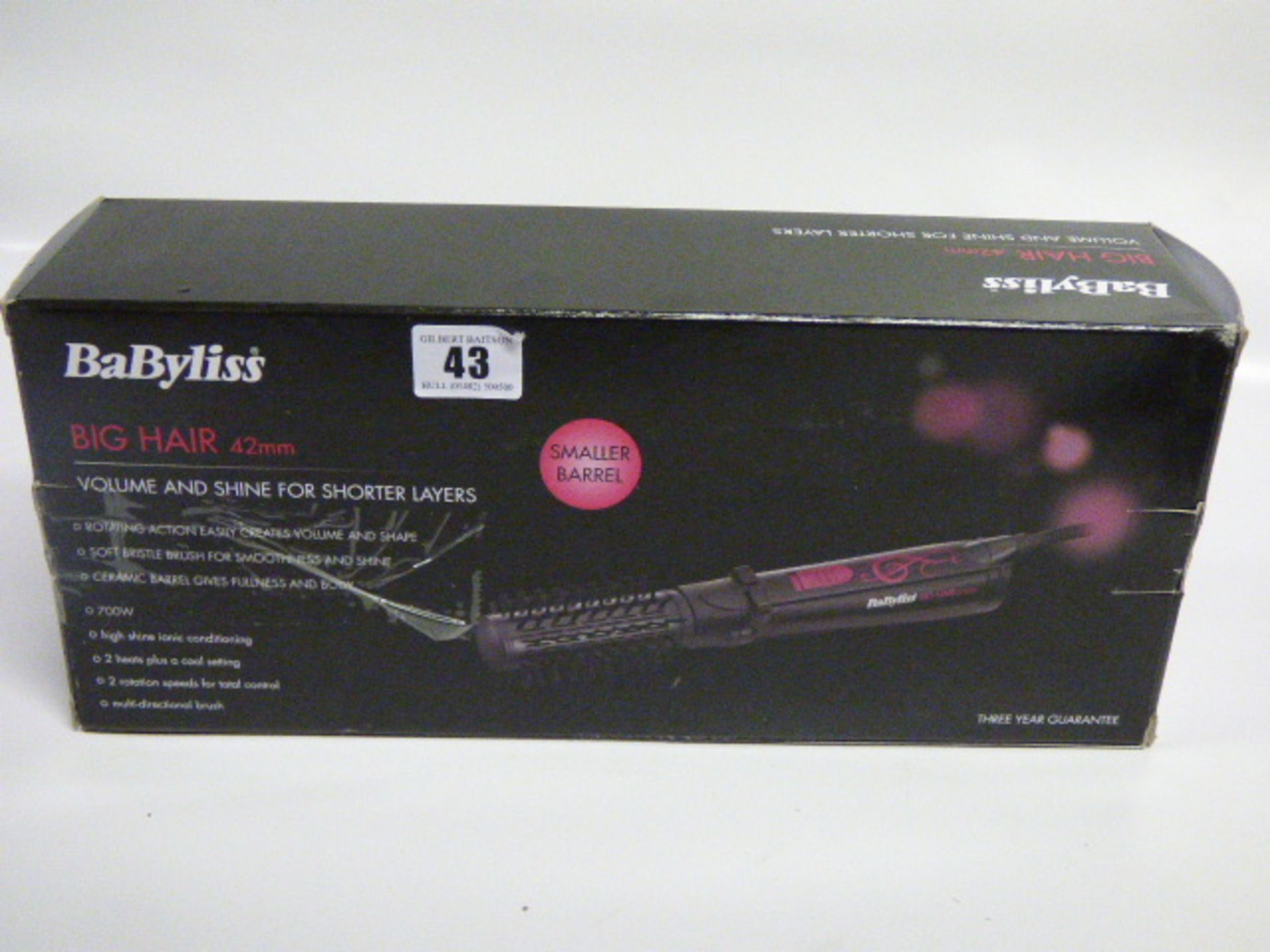 *Babyliss 2777U Big Hair Rotating Styler 42cm