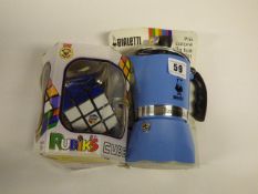*Rubiks Cube & Bialetti Coffee Maker