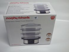 *Morphy Richards Stainless Steel Food Steamer