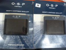 *2 x OSP Osprey Mens Wallets