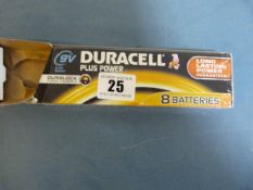 *4 Duracell Plus 9v Batteries