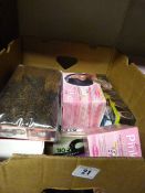 Box Containing Assorted Hair Relaxer - Extensions etc