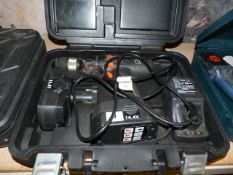 Tuf Cordless Drill with Spare Battery - Charger & Carry Case