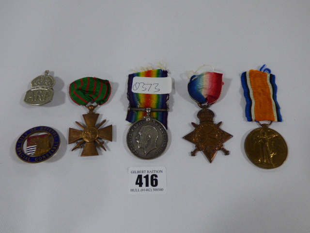 Group of First World War Medals to W Waterfall PRC & STJJ & German Military Medal for the Years