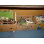 3 Boxes of Early Childrens Toys etc