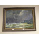 Framed Jack Rigg Oil Painting - Off Whitby