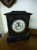 Black Slate Mantel Clock