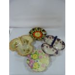 4 Porcelain Fruit Dishes etc