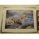Gilt Framed William S De Beer Limited Edition Print - Cool for Cats