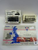 Boxed Corgi Route Masters in Exile Set & 2 Others