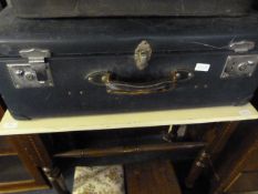Navy Vintage Suitcase