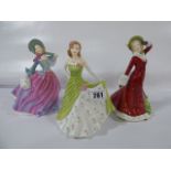 3 Royal Doulton Pretty Lady Figurines