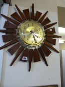 Sunburst Clock