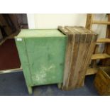 Small Green Cabinet & Pine Trays