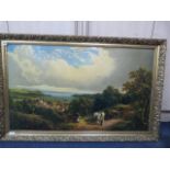 Large Gilt Framed Country Scene