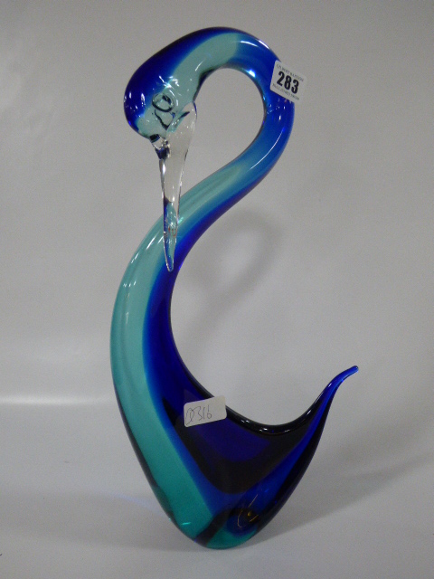 Large Murano Glass Swan